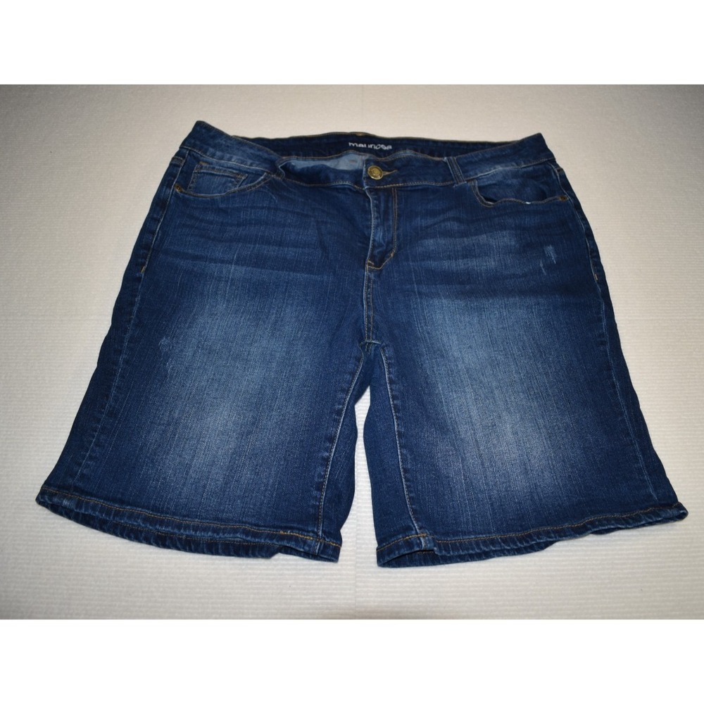 Maurices Jean Bermuda Shorts Women's Size 18 Stretch